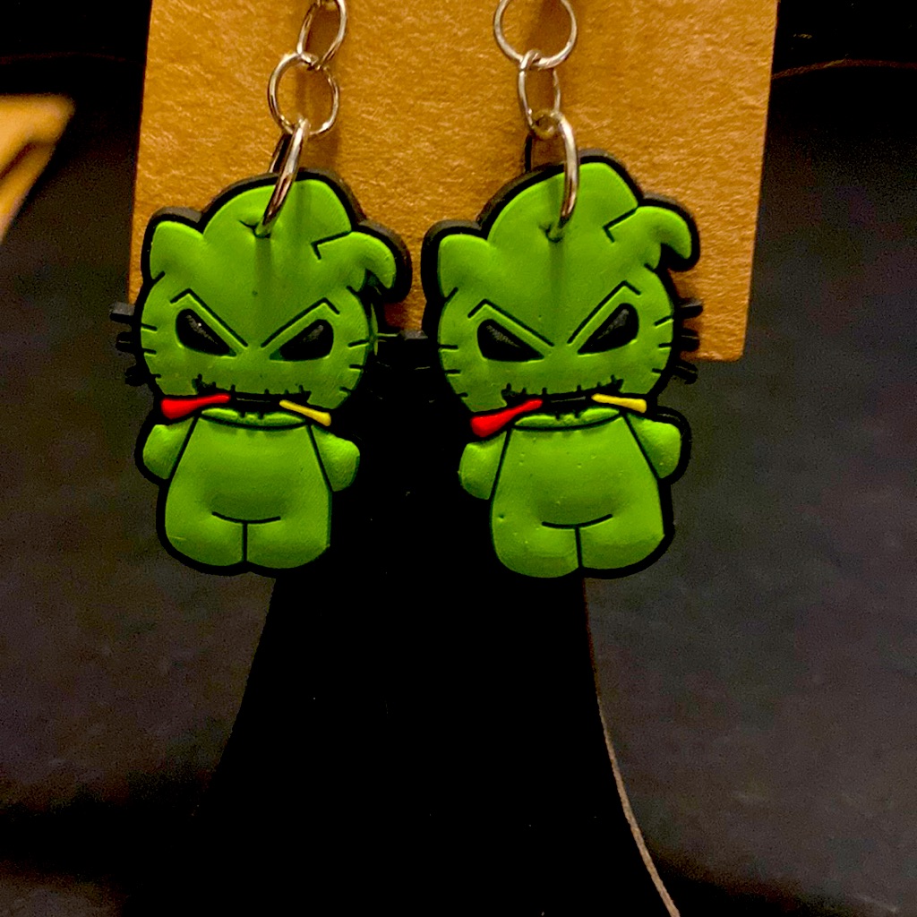 Disney Nightmare Before Christmas Oogie Boogie Earrings.